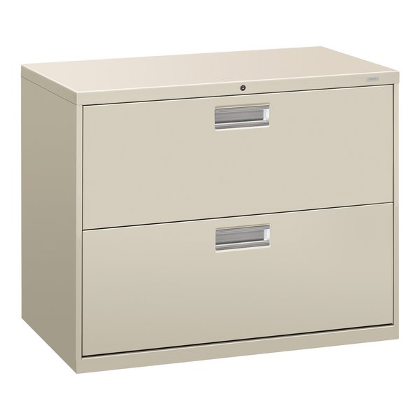 Hon 36" W 2 Drawer File Cabinet, Light Gray, A4/Legal/Letter H682.L.Q